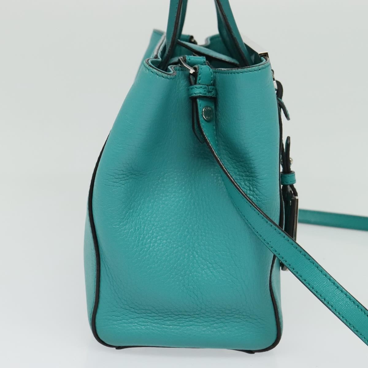 Fendi 2Jours Bag Leather, GREEN, LEATHER, Handbag