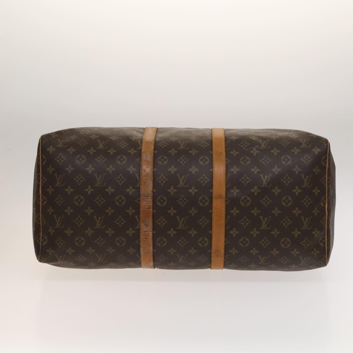 Louis Vuitton Keepall Bag Monogram Canvas, BROWN, CANVAS, Travel bag