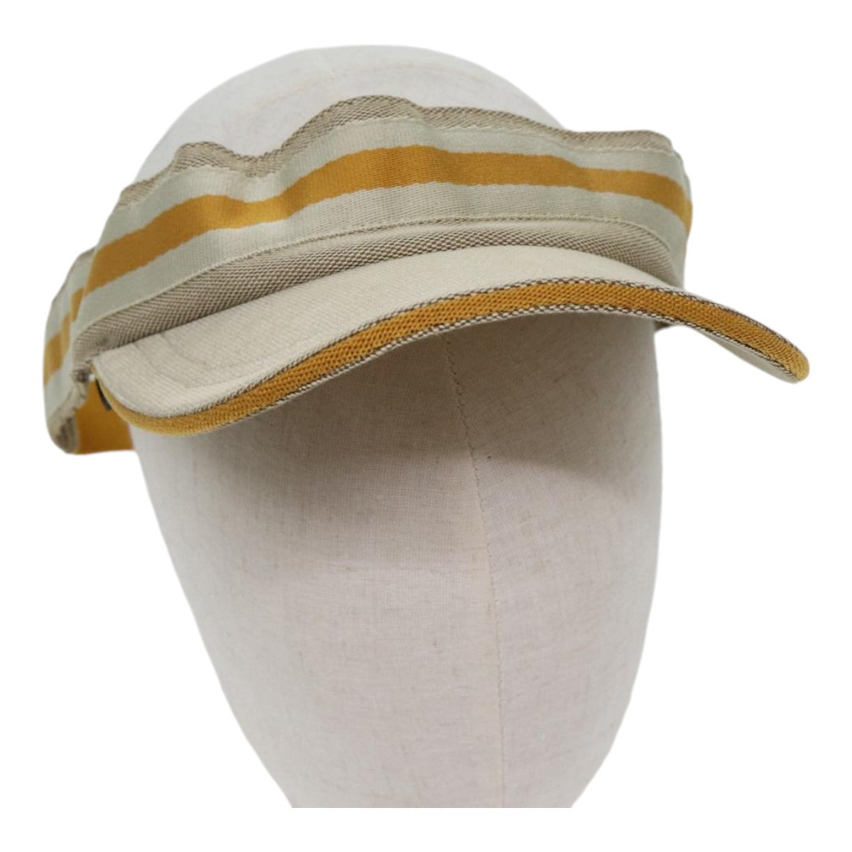 Gucci Sun Visor Canvas, BEIGE, CANVAS, Head accessory