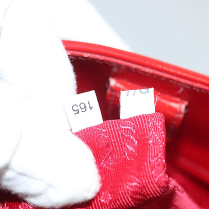 Prada Open Promenade Bag Vernice Saffiano Leather, RED, PATENT_LEATHER, Handbag