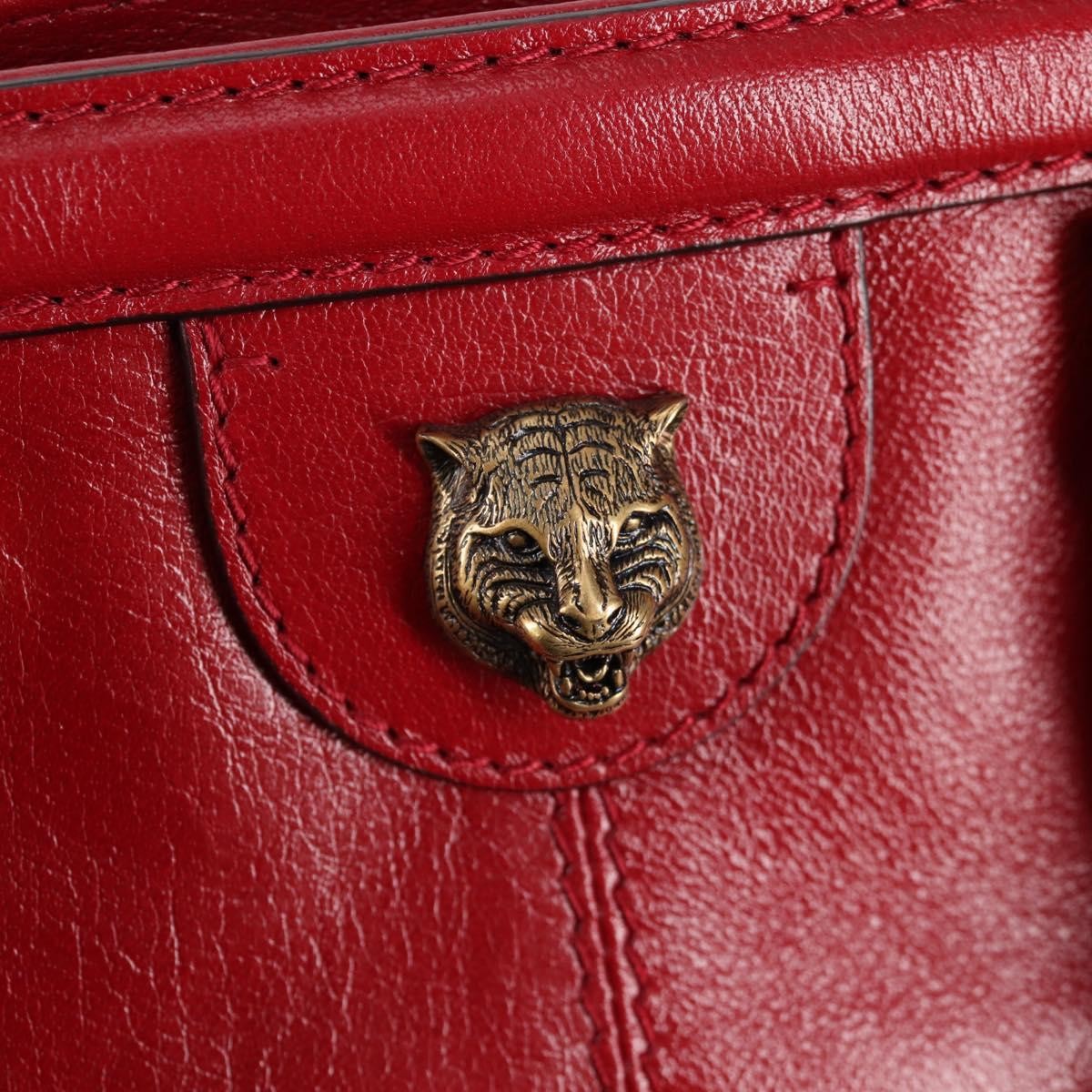 Gucci Rebelle leather red leather, RED, LEATHER, Handbag