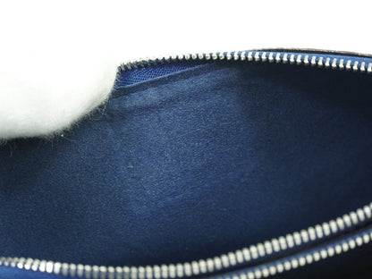 Louis Vuitton Double Zip Pochette Limited Edition Escale Monogram Giant, BLUE, CANVAS, Shoulder bag