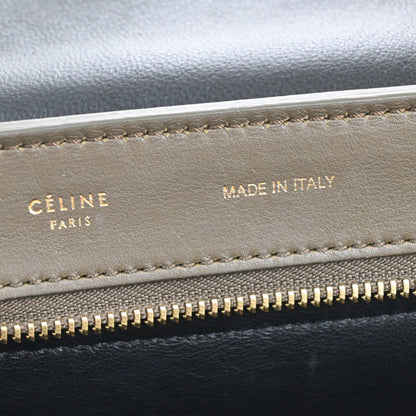 Celine Trapeze Bag Leather with Suede, Multicolour, Leather, Handbag