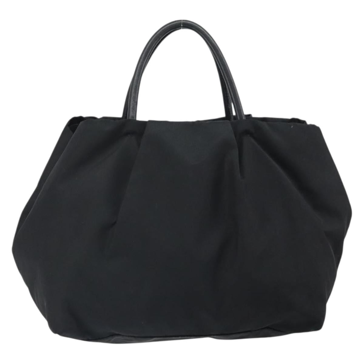 Prada Bow Tote Tessuto with Leather, Black, Nylon, Tote Bag