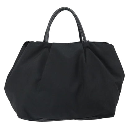 Prada Bow Tote Tessuto with Leather, Black, Nylon, Tote Bag