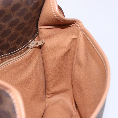 Celine Vintage Macadam Shoulder Bag Canvas, BROWN, CANVAS, Shoulder bag