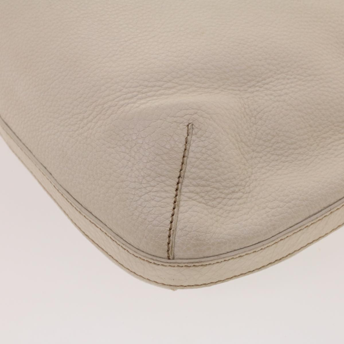 Prada Vintage Shoulder Bag Leather, White, Leather, Shoulder Bag
