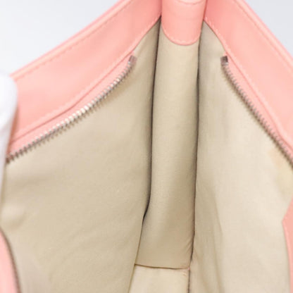 Balenciaga Navy Clutch Canvas with Leather, PINK, CANVAS, Clutche & pouche