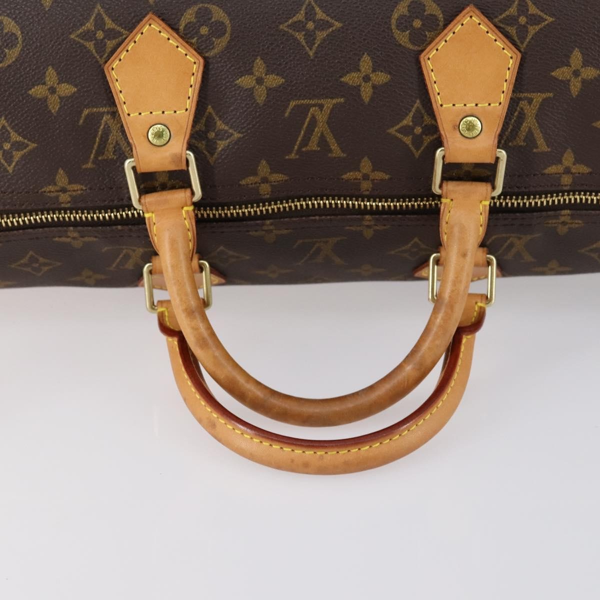 Louis Vuitton Speedy Handbag Monogram Canvas, BROWN, CANVAS, Handbag