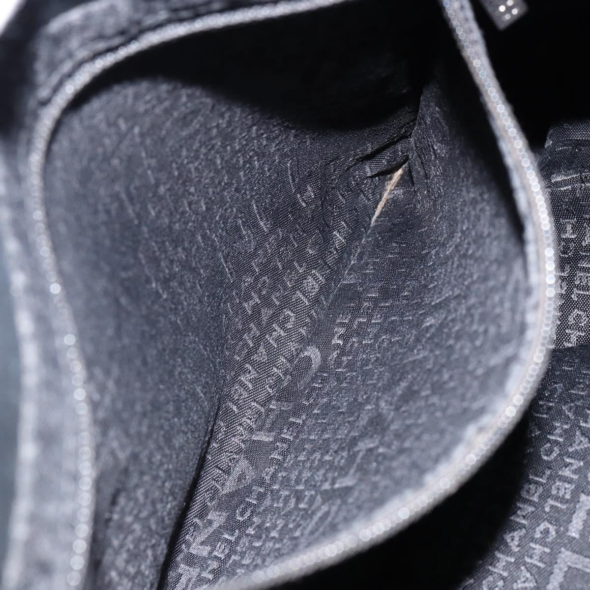 Chanel Square Stitch Tote Quilted Leather, BLACK, LEATHER, Tote bag