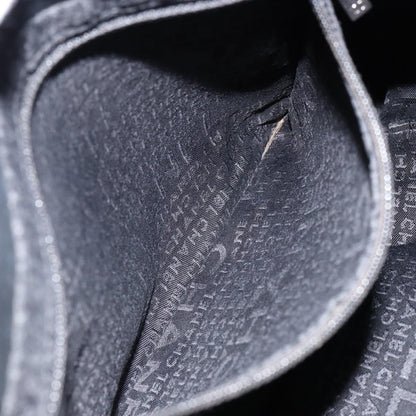 Chanel Square Stitch Tote Quilted Leather, BLACK, LEATHER, Tote bag