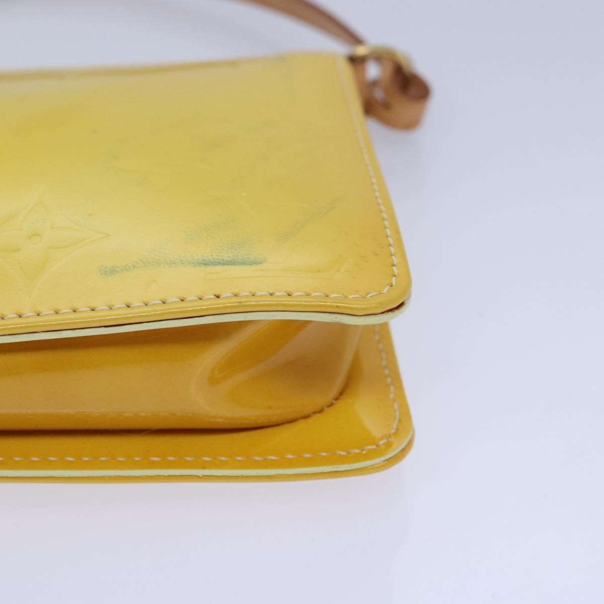 Louis Vuitton Lexington Pochette Monogram Vernis, YELLOW, PATENT_LEATHER, Clutche & pouche