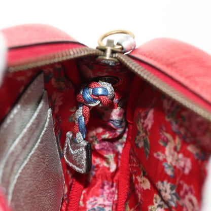 Gucci Trapuntata Camera Shoulder Bag Lambskin, BLUE, LEATHER, Shoulder bag