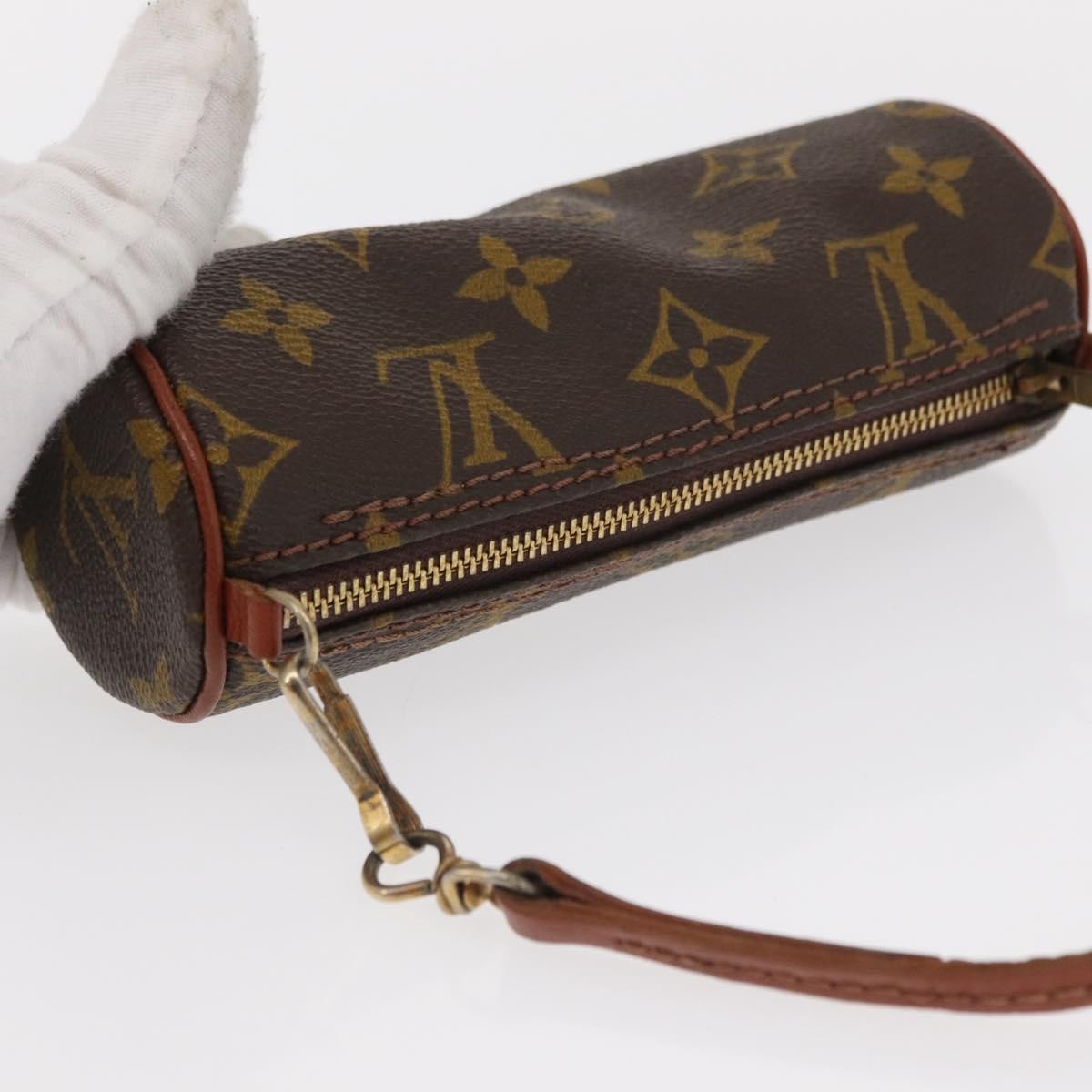 Louis Vuitton Papillon Pochette Monogram Canvas, BROWN, CANVAS, Clutche & pouche