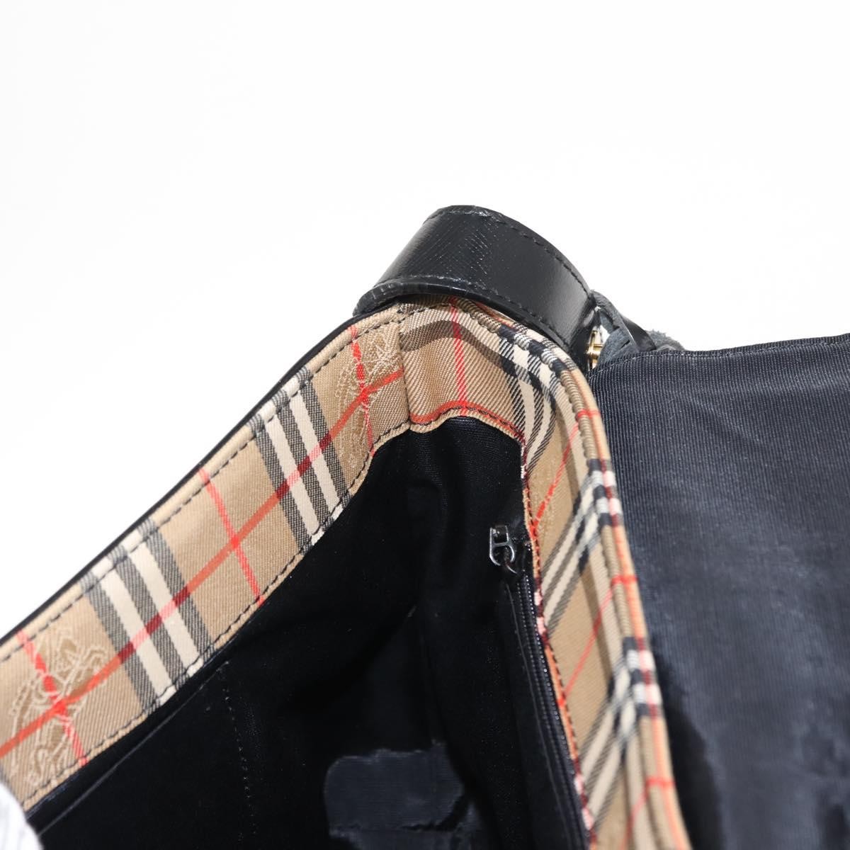 Burberry Nova check Shoulder bag Canvas, BEIGE, CANVAS, Shoulder bag