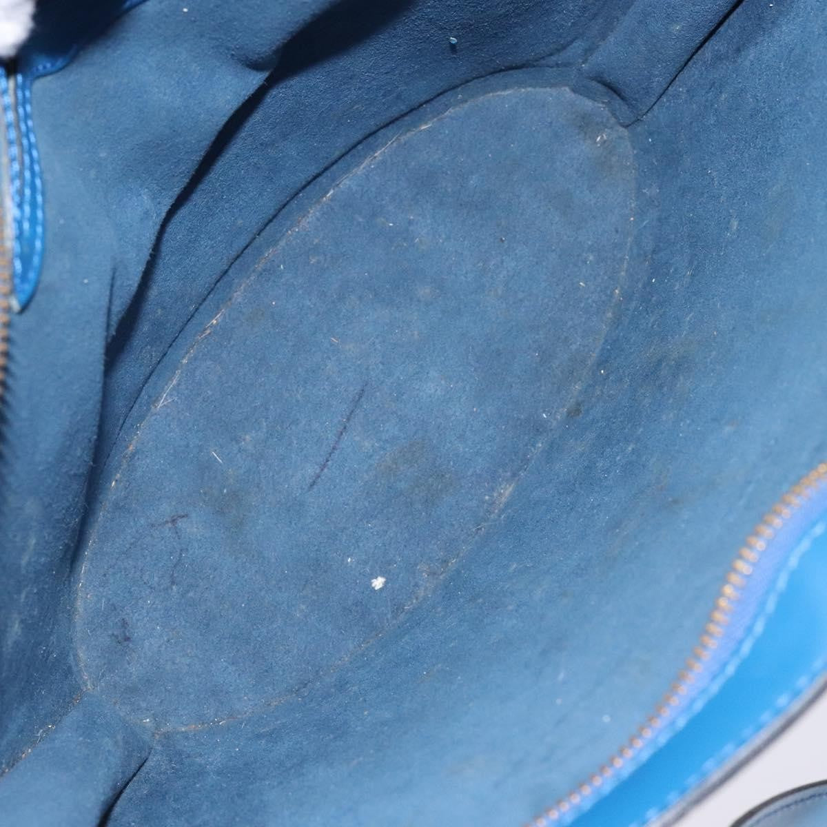 Louis Vuitton Saint Jacques Handbag Epi Leather, BLUE, LEATHER, Shoulder bag