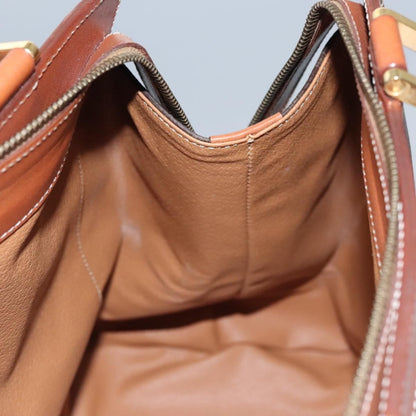 Celine Vintage Macadam Tote bag Canvas and Leather, Brown, Canvas, Tote Bag