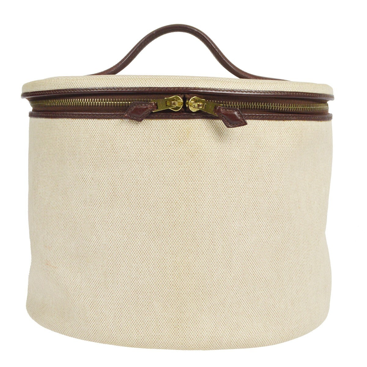 Hermes Vintage Clutch Canvas, BEIGE, CANVAS, Clutche & pouche