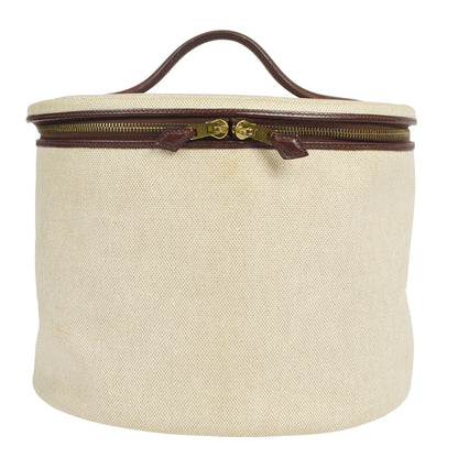 Hermes Vintage Clutch Canvas, BEIGE, CANVAS, Clutche & pouche