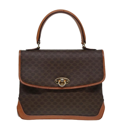 Celine Triomphe vintage handbag Macadam canvas, BROWN, CANVAS, Handbag