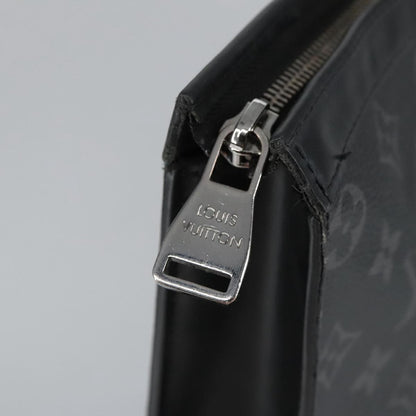 Louis Vuitton Pochette Voyage Monogram Eclipse Canvas, BLACK, CANVAS, Clutche & pouche