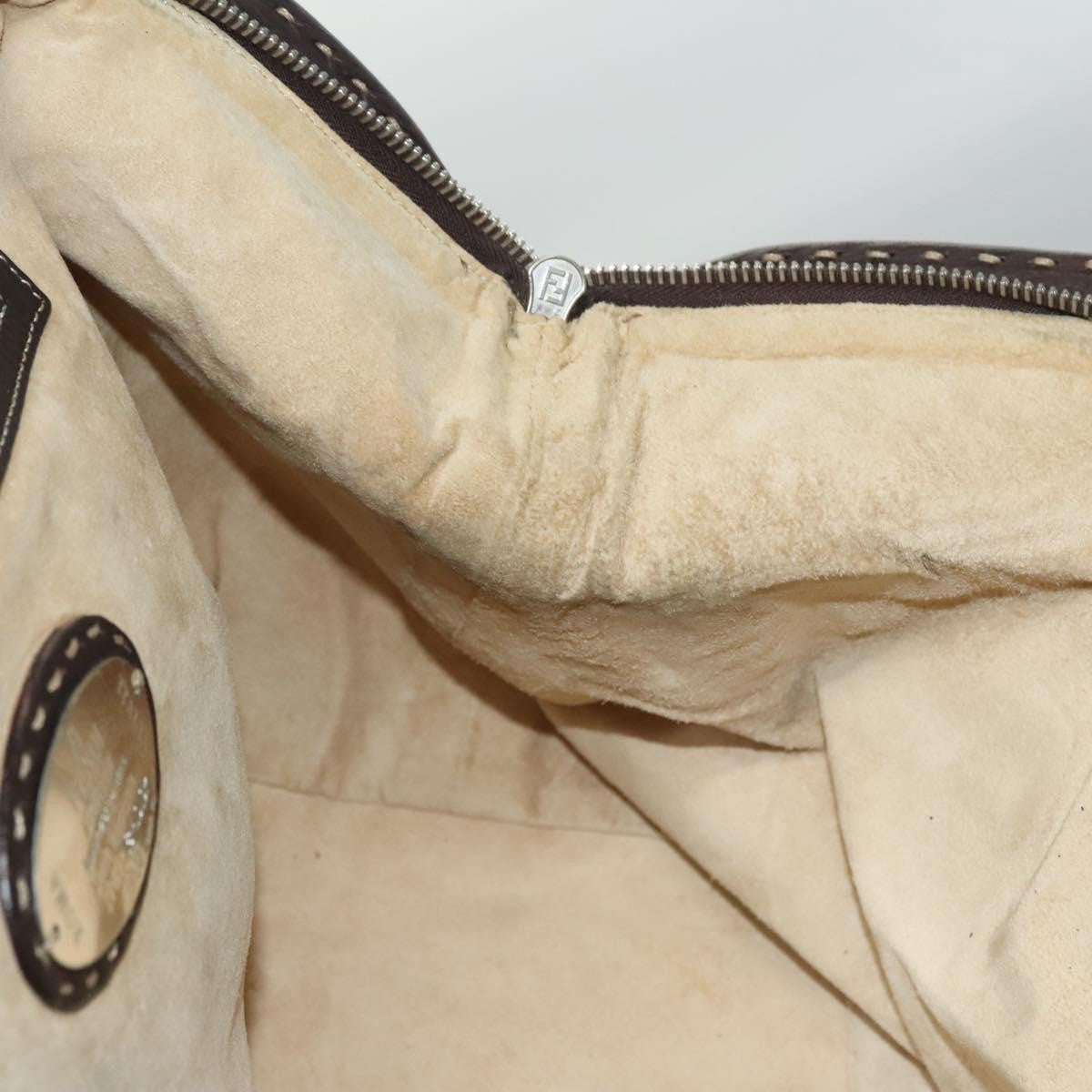 Fendi Selleria Frame Doctor Bag Leather, BROWN, LEATHER, Handbag