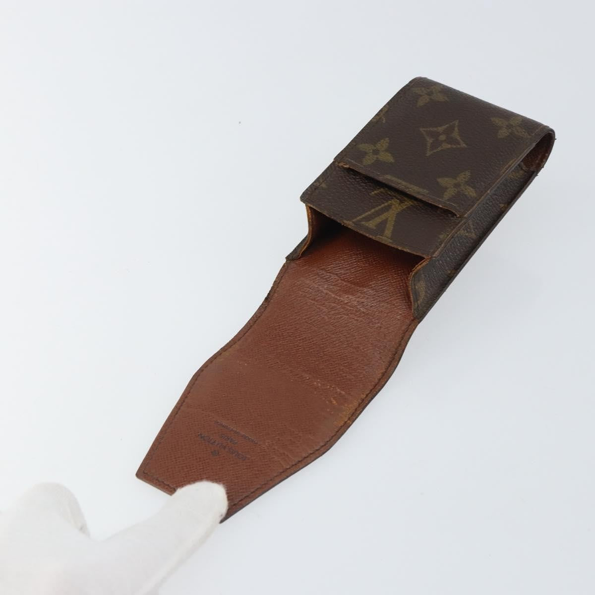 Louis Vuitton Cigarette Case Monogram Canvas, BROWN, CANVAS, Clutche & pouche