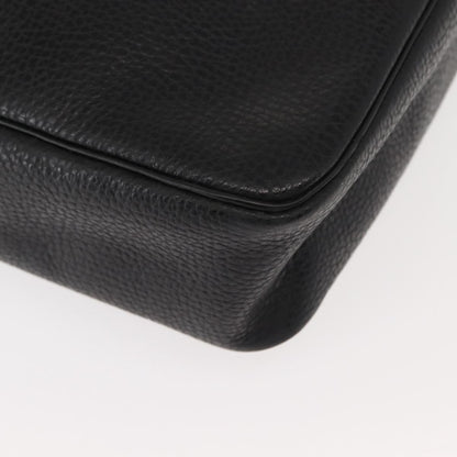 Christian Dior Vintage CD Handbag Leather, BLACK, LEATHER, Briefcase