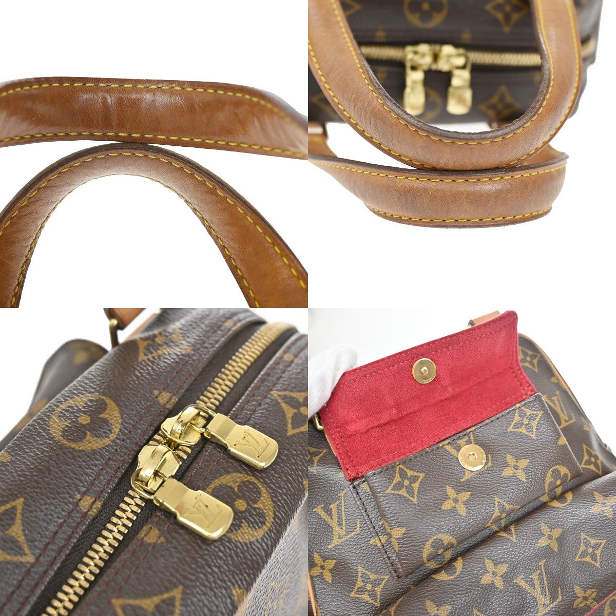 Louis Vuitton Excentri-Cite Handbag Monogram Canvas, BROWN, CANVAS, Handbag
