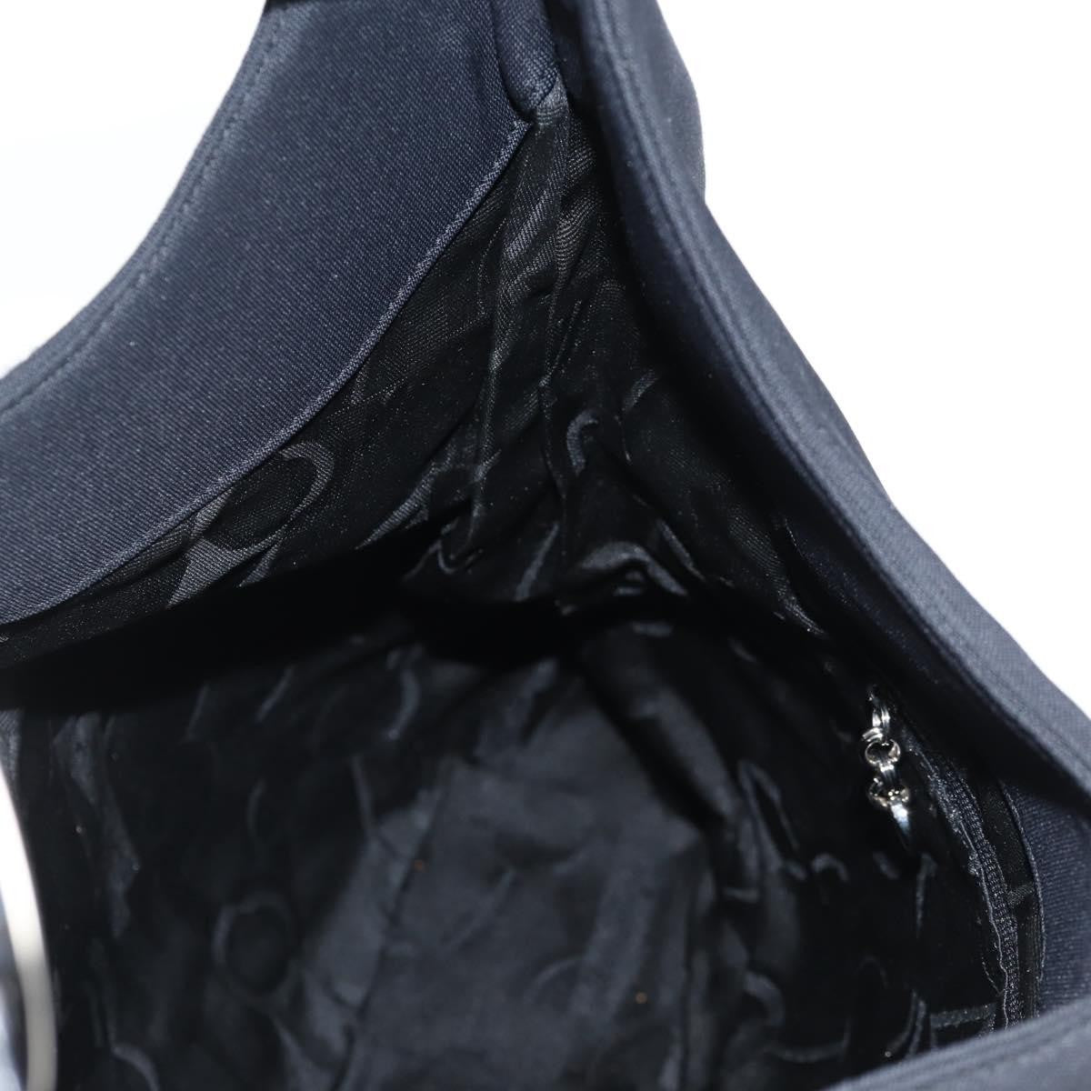 Salvatore Ferragamo Vala Shoulder Bag Nylon, BLACK, NYLON, Shoulder bag