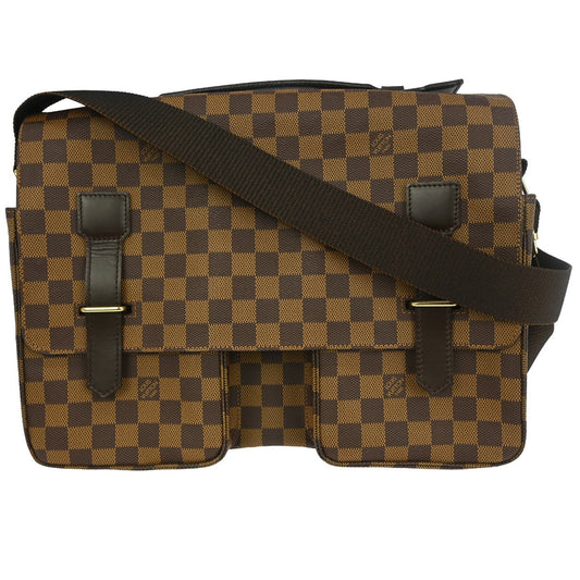 Louis Vuitton Broadway Bag Damier, Brown, Canvas, Briefcase