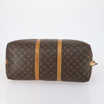 Louis Vuitton Keepall Bandouliere Bag Monogram Canvas, BROWN, CANVAS, Travel bag