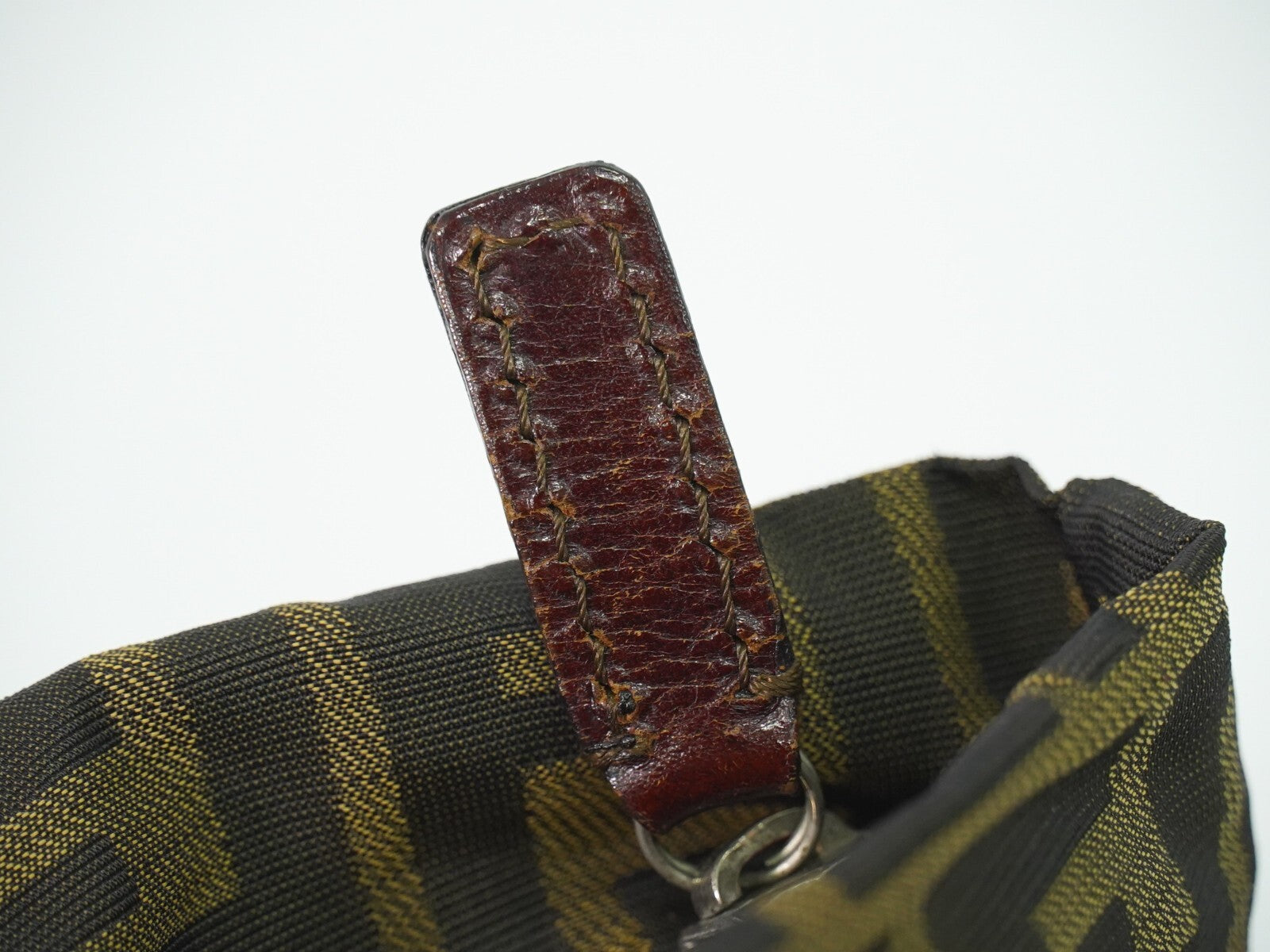 Fendi Vintage Zucca Handbag Zucca, BROWN, CANVAS, Handbag