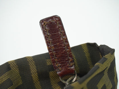 Fendi Vintage Zucca Handbag Zucca, BROWN, CANVAS, Handbag