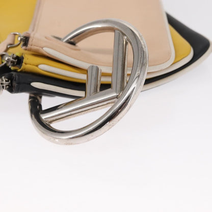 Fendi Triplette Pouch Set Calfskin, MULTICOLOUR, LEATHER, Clutche & pouche
