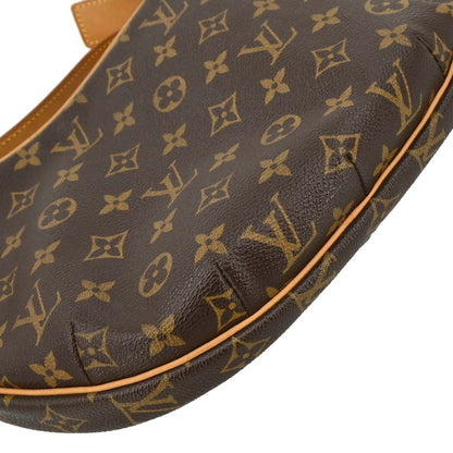 Louis Vuitton Croissant Handbag Monogram Canvas, BROWN, CANVAS, Handbag