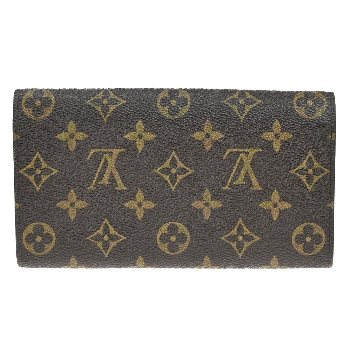Louis Vuitton Vintage Sarah Wallet Monogram Canvas, BROWN, LEATHER, Wallets