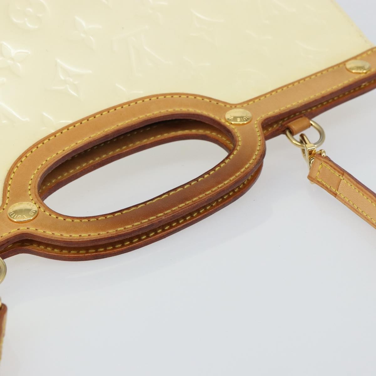 Louis Vuitton Roxbury Drive Handbag Monogram Vernis, BEIGE, PATENT_LEATHER, Handbag