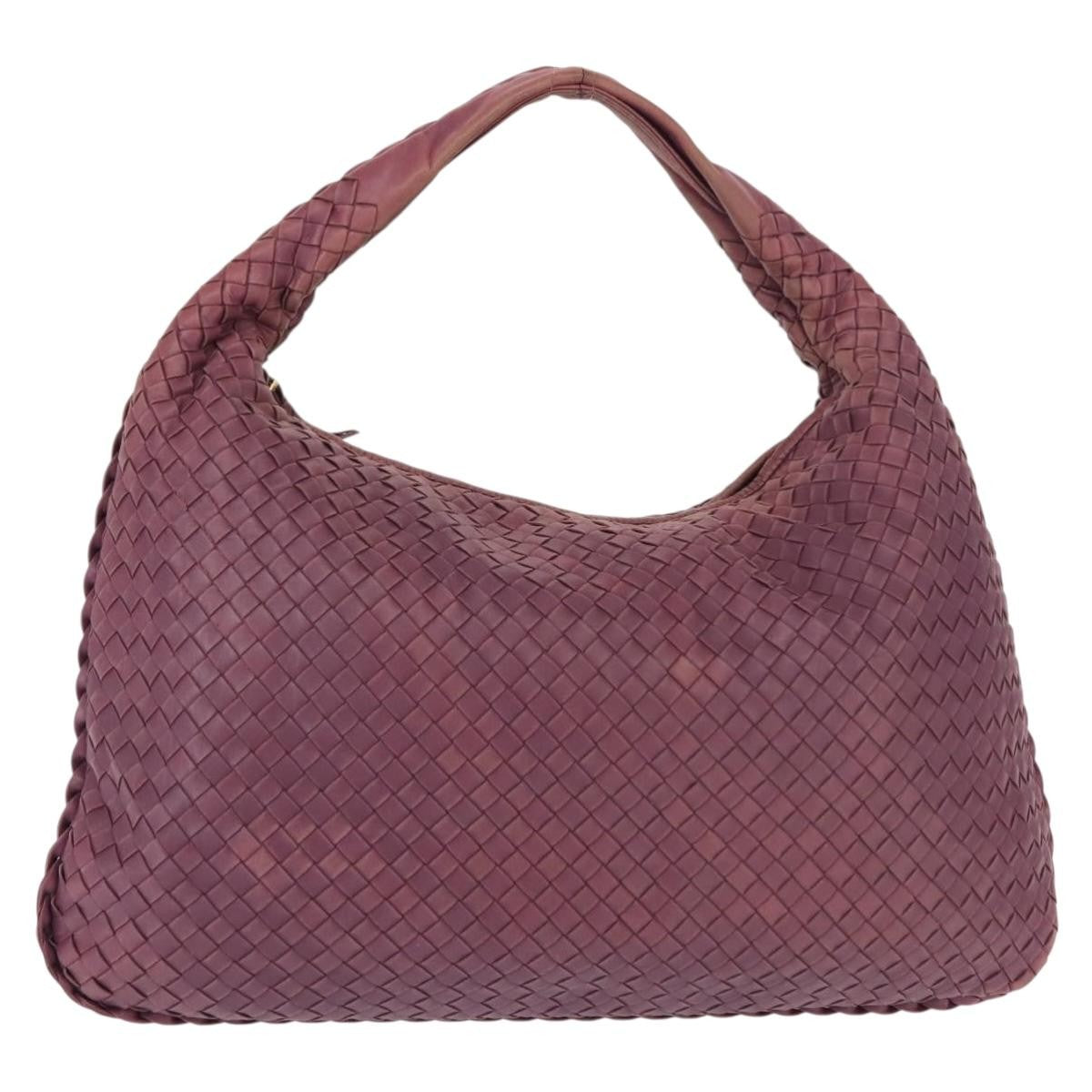 Bottega Veneta Veneta Hobo Intrecciato Nappa, PURPLE, LEATHER, Shoulder bag