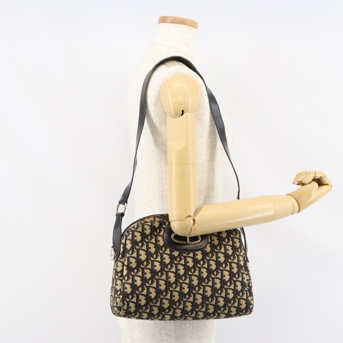 Christian Dior Vintage CD trotter Shoulder bag Canvas, BLACK, CANVAS, Shoulder bag