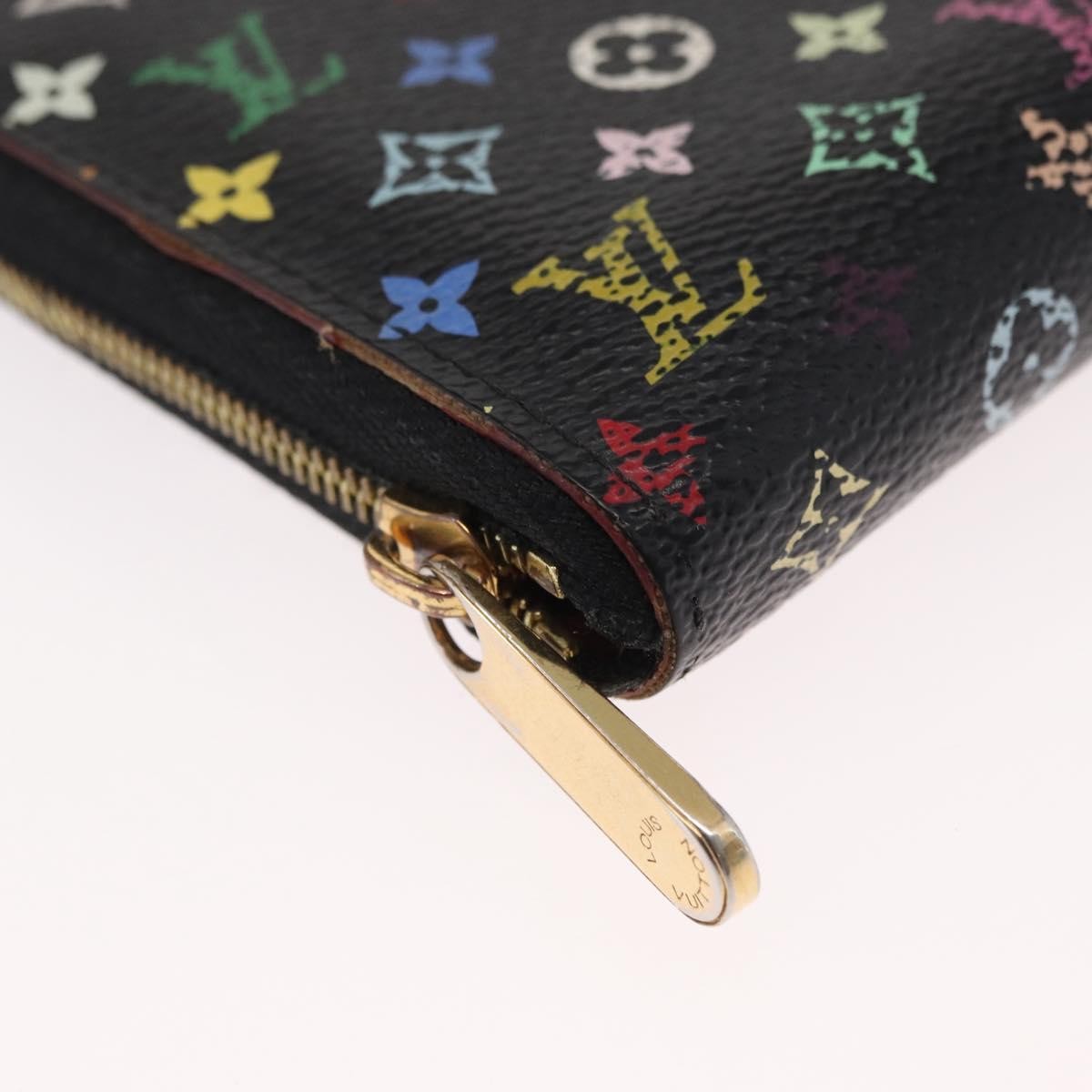 Louis Vuitton Porte-Monnaie Zippy Wallet Monogram Multicolor, BLACK, CANVAS, Wallets