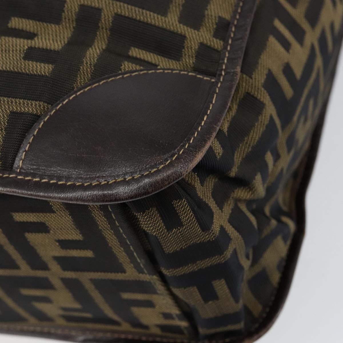 Fendi Zucca Tote bag FF motif, BROWN, CANVAS, Tote bag