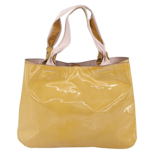 Salvatore Ferragamo Vala Handbag Patent leather, YELLOW, PATENT_LEATHER, Handbag