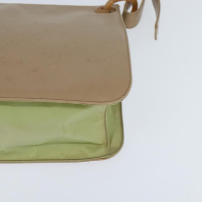 Prada Vintage Shoulder Bag Leather, BEIGE, LEATHER, Shoulder bag