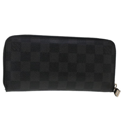 Louis Vuitton Zippy wallet vertical Damier Graphite, BLACK, CANVAS, Wallets