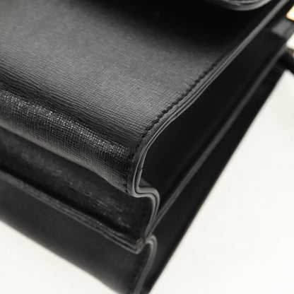 Fendi Demi Jour Monster Satchel Studded Leather, BLACK, LEATHER, Handbag