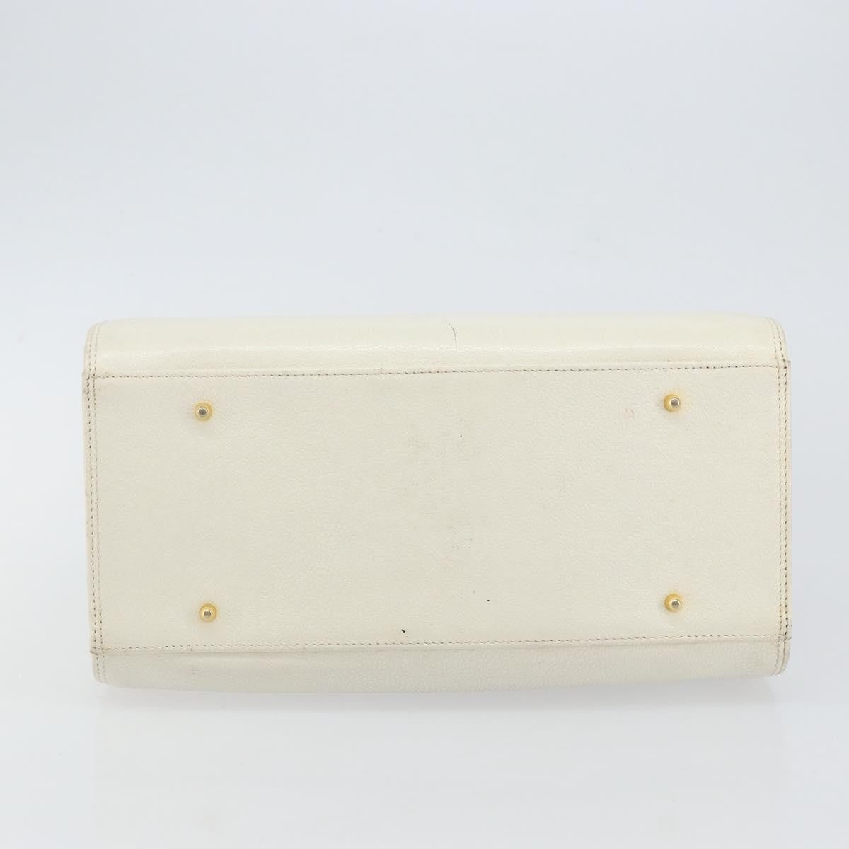 Valentino Garavani Vintage Handbag Leather, WHITE, LEATHER, Handbag