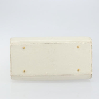 Valentino Garavani Vintage Handbag Leather, WHITE, LEATHER, Handbag