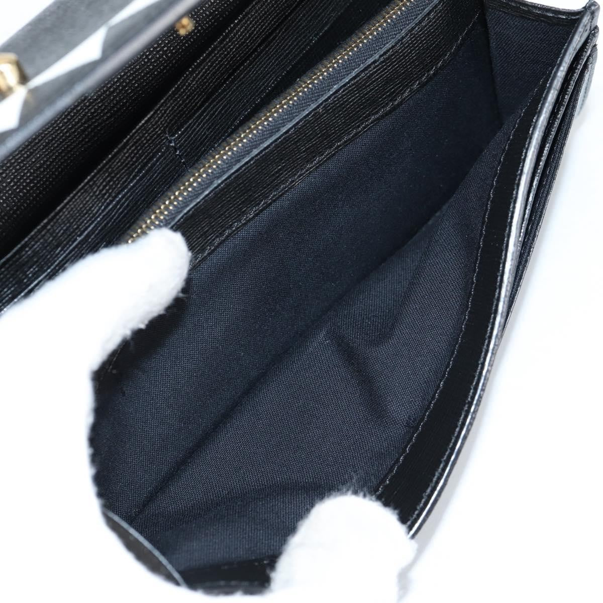 Fendi Monster Wallet on Chain Studded Leather, BLACK, LEATHER, Wallets