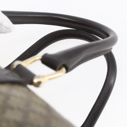 Celine Vintage Duffle Bag Macadam Coated Canvas, BEIGE, CANVAS, Handbag